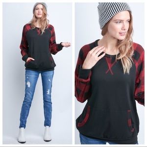 Long sleeve top, round neck